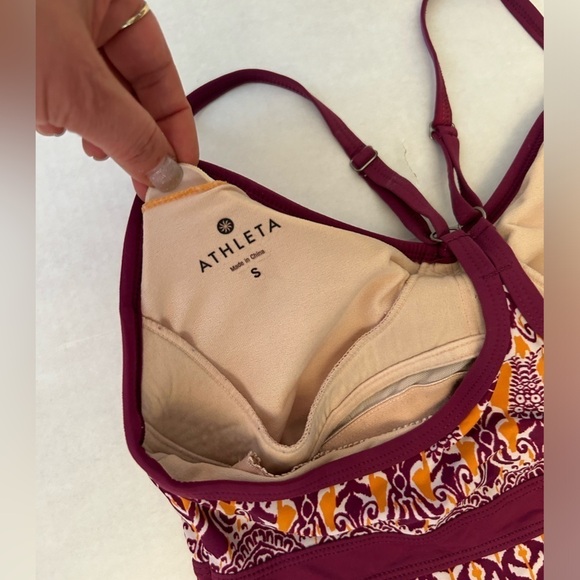 Athleta Shore break racerback beach dress w/adjustable straps Sz-S. D3 - Picture 5 of 7